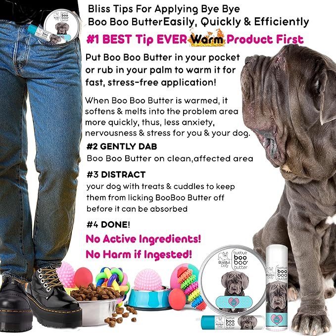 The Blissful Dog 8 oz TIN Neapolitan Mastiff Booboo Butter
