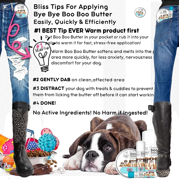 The Blissful Dog .15 oz Tube Boxer Booboo Butter