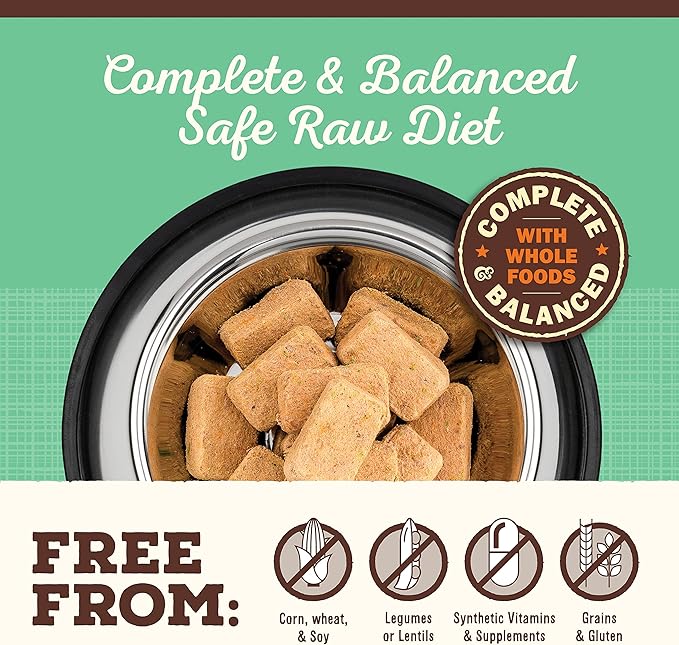 Primal Freeze Dried Dog Food Nuggets, Chicken; Complete Balanced Meal, Topper or Treat; Premium, Healthy, Grain Free, High Protein Raw Dog Food, 14 oz