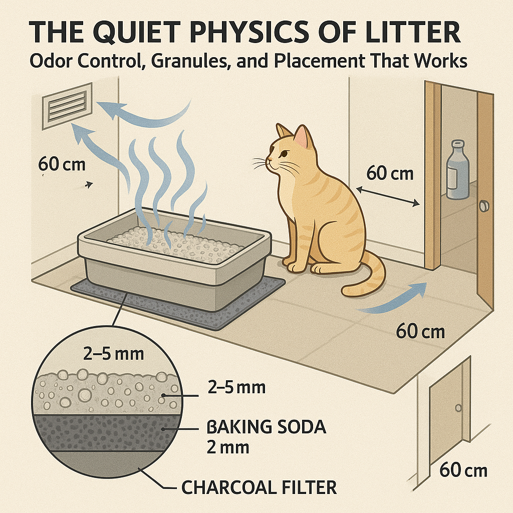 The Quiet Physics of Litter: Odor Control, Granules, and Placement That Works