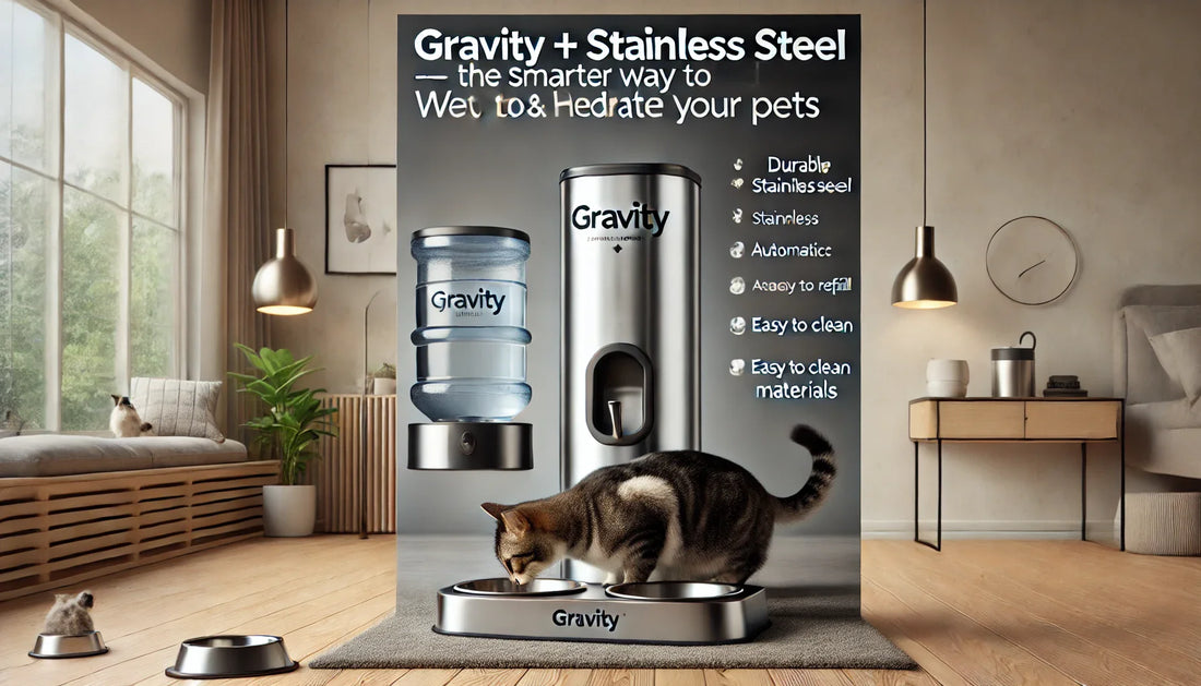 Gravity + Stainless Steel — The Smarter Way to Feed & Hydrate Your Pets