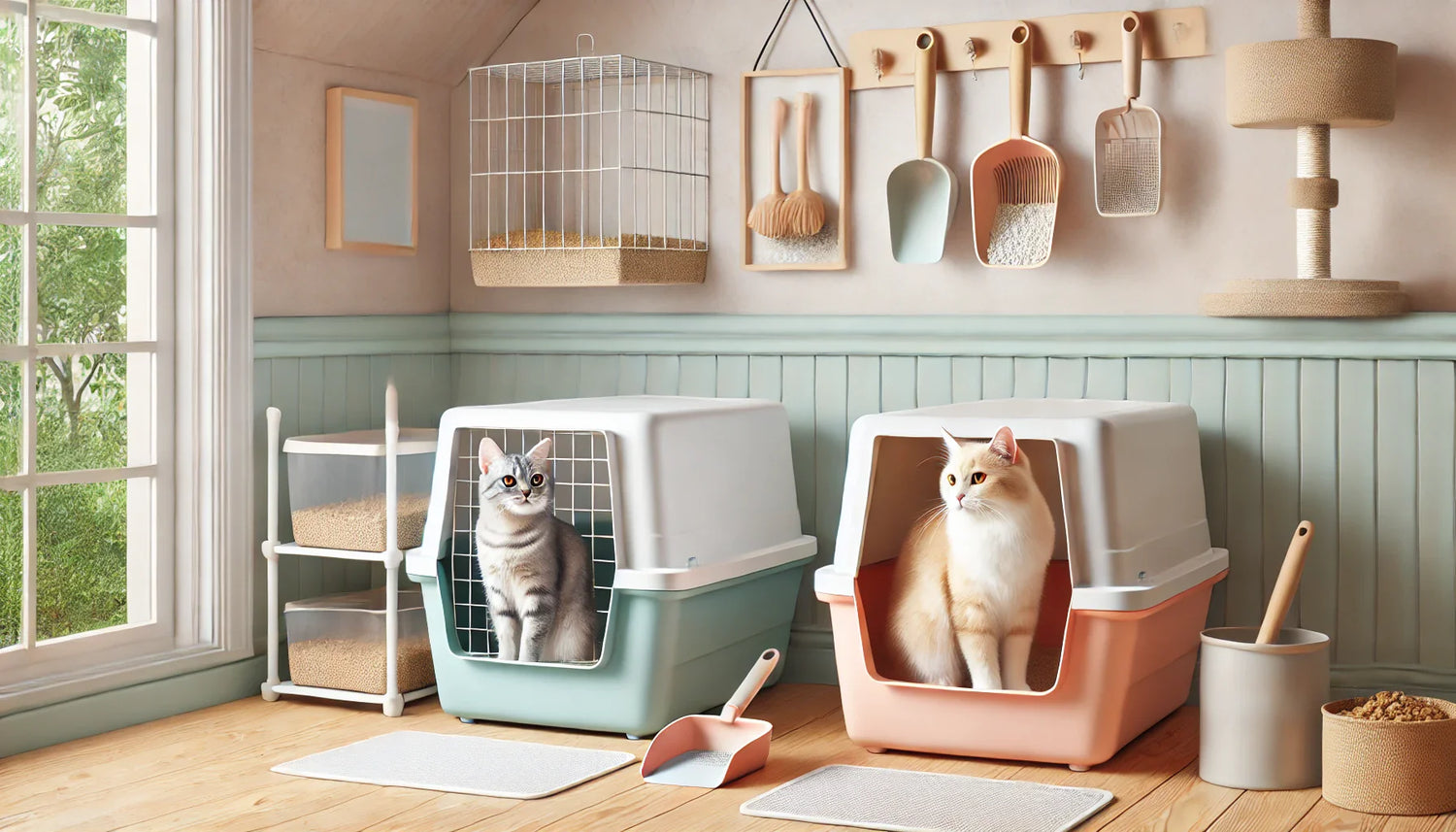 Open & Hooded Litter Boxes
