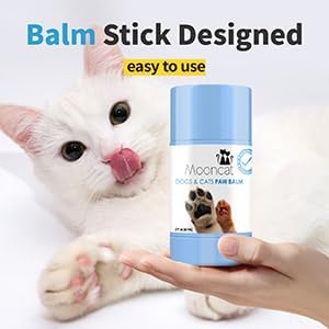 Mooncat Cat Paw Balm – Cat-Specific Paw & Nose Moisturizer for Dry Cracked Pads, Fast Absorbing Lick Safe Natural Botanical Care, Non Greasy Fragrance Free Protection & Repair - 2oz (60ml)