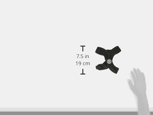 Gooby Comfort X Head In Harness - Black, Medium - No Pull Small Dog Harness Patented Choke-Free X Frame - Perfect on the Go Dog Harness for Medium Dogs No Pull or Small Dogs for Indoor and Outdoor Use