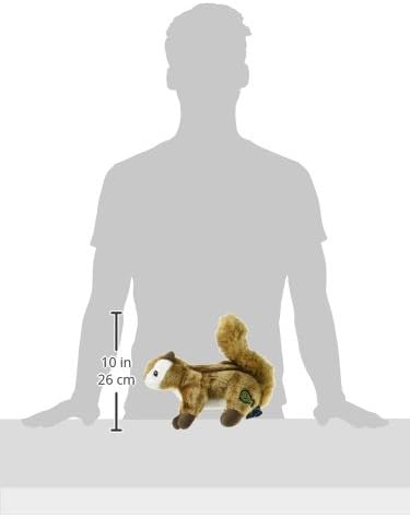 goDog Wildlife Chipmunk Squeaky Plush Dog Toy, Chew Guard Technology - Brown, Large