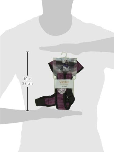 Gooby Comfort X Head In Harness - Purple, Large - No Pull Small Dog Harness Patented Choke-Free X Frame - Perfect on the Go Dog Harness for Medium Dogs No Pull or Small Dogs for Indoor and Outdoor Use