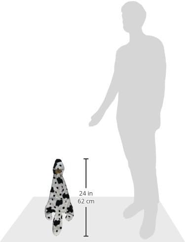 Best Pet Supplies Squeaky Dog Toys with Soft Durable Fabric for Small, Medium and Large Pets Interactive Toy for Indoor Play, Supports Active Biting and Play - Cow, Large