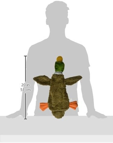 Best Pet Supplies Squeaky Dog Toys with Soft Durable Fabric for Small, Medium and Large Pets Interactive Toy for Indoor Play, Supports Active Biting and Play - 1Wild Duck, Large