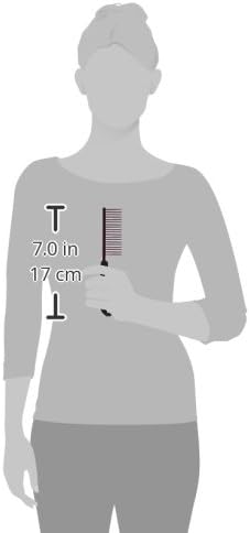 Resco Professional Anti-Static Dog, Cat, Pet Comb for Grooming, Steel Pins, Coarse Tooth Spacing, Candy Red (PF0670)