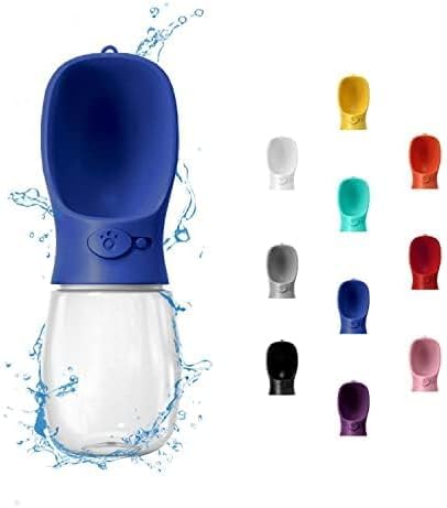 WePet Portable Dog Water Bottle, 19 OZ, Leak Proof Puppy Water Dispenser with Drinking Feeder for Pets Outdoor Walking, Hiking, Travel, Food Grade Plastic