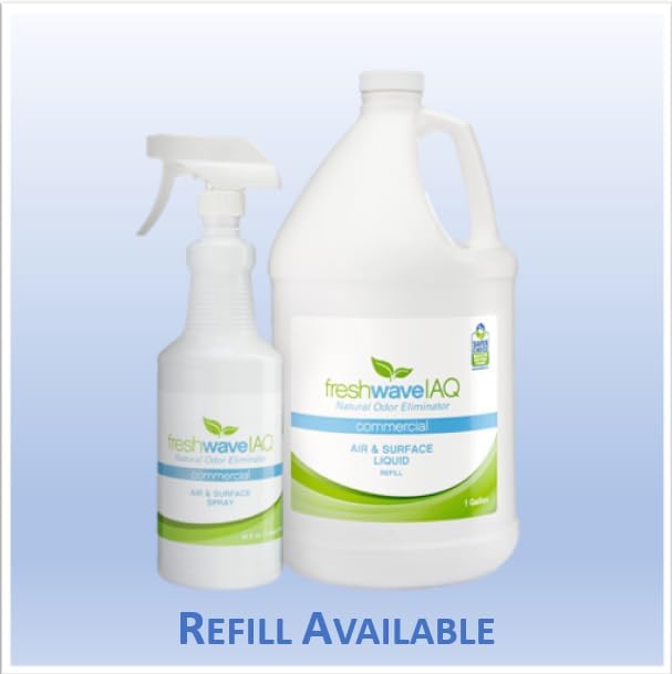 Fresh Wave IAQ Commercial Odor Eliminating Air & Surface Liquid, 1 Gallon | Safer Odor Relief | Natural Plant-Based Odor Eliminator | Odor Absorber for Home or Commercial Areas