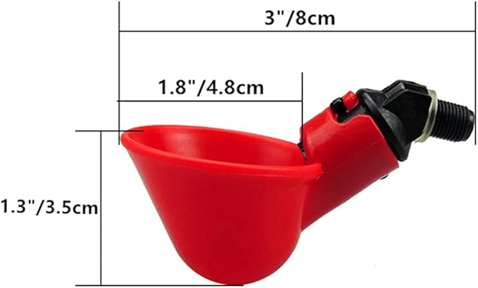 DoubleWood Fully Automatic Poultry Drinking Machine Chicken Drinking Cup, Chicken Drinking Watering Cups/Poultry Drinking Machine (24)