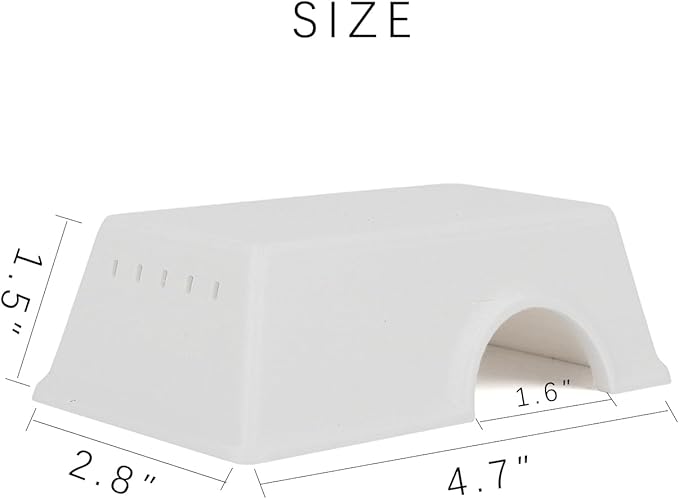 Snake Hide, Leopard Gecko Tank Accessories for Reptile Ball Python Crested Gecko Lizard Bearded Dragon - WhiteHideS