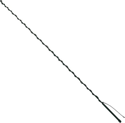 Weaver EquineWeaver Leather Stock Whip with Rubber Handle and 10" Popper, Green/White