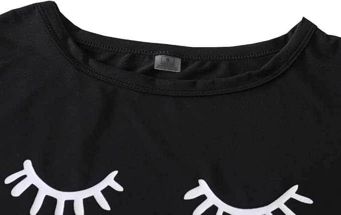 YIJIU Women's Summer Cute Cartoon Print Top and Pant Pajama Set Lounge Sleepwear