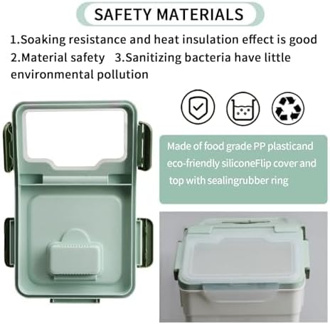 2Pcs Airtight Rice Flour Storage Container 25lbs, Large Pet Food Container Box Plastic Rice Storage Bin with Lid, Grain Cereal Bucket with Spoon Measuring Cup and Wheel (Green)