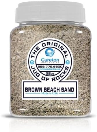 32 oz Jug of Brown Beach Sand for Indoor Outdoor Decor, vase Filler, Candles, Art, Crafts, Aquariums, Fairy Gardens, planters, tablescapes, terrariums, Design