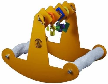 Sweet Feet & Beak Tweeter Totter Rocker - Perfect Cage Toy Stimulates Visual and Physical Activity - Safe, Non-Toxic, Cage Accessories for Birds
