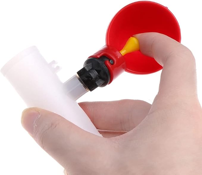 10 Pieces Automatic Poultry Drinking Cups, Chicken Water Feeder Chicken Waterer Drinking Cups and 10 Pieces Chicken Waterer PVC Tee Fittings for Chicken Quail Pigeon Duck