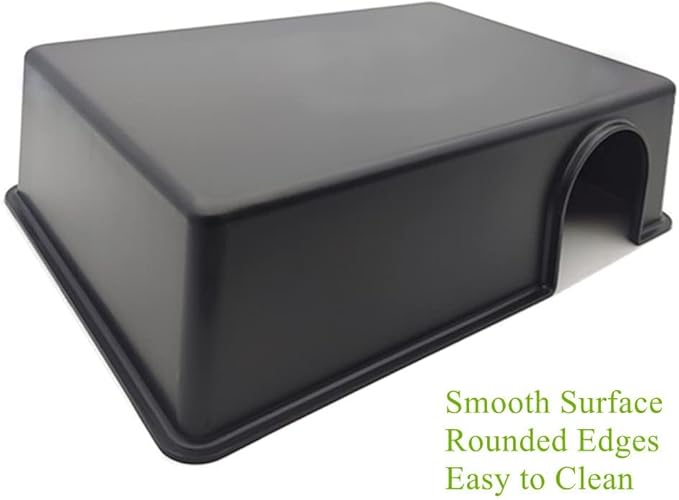 Amypet Different Size Reptile Use Hide Cave for Snakes,Reptiles, Ball Pythons Durable Material Easy to Clean 10.2 x7.48 x 2.75inch (L)