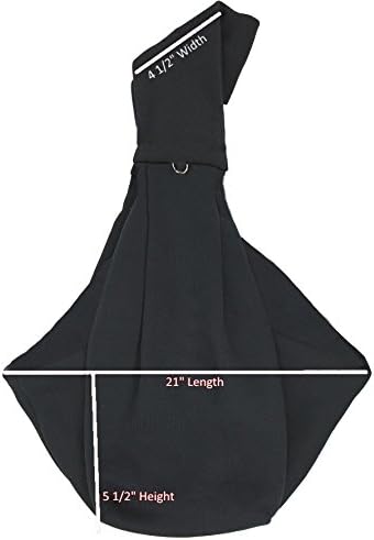 Small Emotional Support Dog Sling Carrier with ID Tag | EZ-Sling for Small Dogs | Includes Five ESA Handout Cards | Comfortable Alternative to Conventional pet Carriers