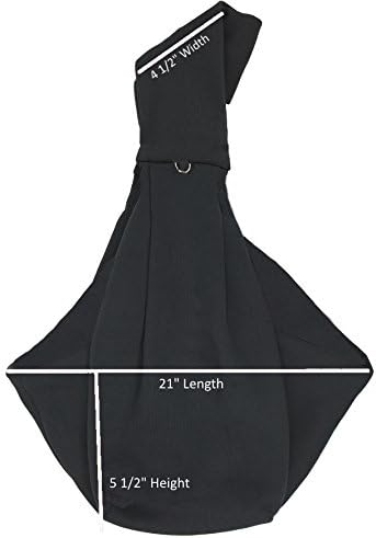 Small Service Dog Sling Carrier with ID Tag | EZ-Sling for Small Dogs | Includes Five Service Dog Law Handout Cards| Comfortable Alternative to Conventional pet Carriers