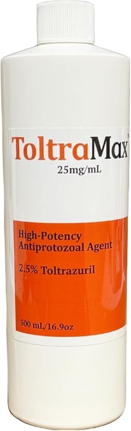 Toltrazuril 2.5% for Horses, Dogs, Cats, 500mL/16.9 Ounce, for Non-Food Chain Animals, Peanut Butter
