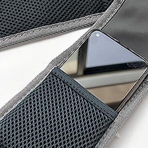 Pet Dog Sling Carrier, Hand Free Drawstring Dog Papoose with Adjustable Strap, Breathable Mesh Bag for Puppy Cat, Crossbody Satchel Dog Purse with Pocket for Outdoor L(up to 8 lbs)