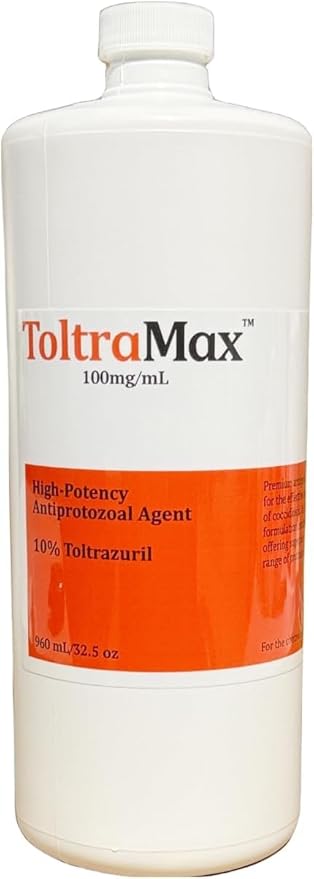 Toltrazuril 10.0% for Horses, Dogs, Cats, 960mL/32.4 Ounce, for Non-Food Chain Animals, Peanut Butter