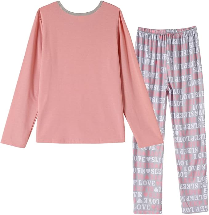 YIJIU Women's Sleepwear Long Sleeve Top and Pants Pajama Set Panda Print Nighty