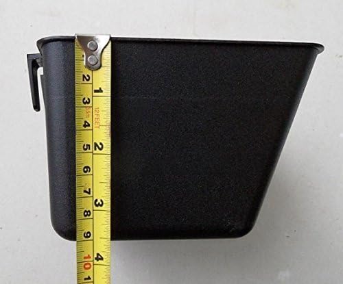 Cage Cups 1/2 Gallon / 64 fl oz Hanging Feed & Water Cage Cups for Chicken, Gamefowl, Poultry, Quail, Pheasant (120, Black)