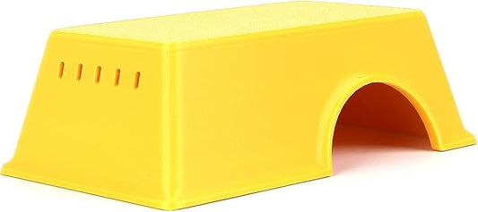 Snake Hide, Leopard Gecko Tank Accessories for Reptile Ball Python Crested Gecko Lizard Bearded Dragon - YellowHideM