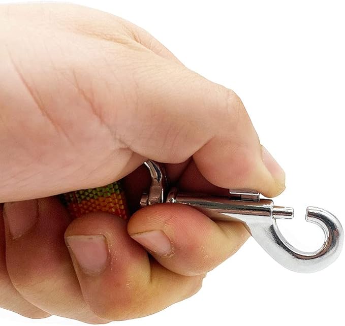 Nylon Dog Training Leash, Traction Rope, 4Ft /5 Foot /6 Feet Long, 5/8 inch 3/4 Inch 1 Inch Wide, for Small and Medium Dogs (1'' x 7 FT, Rainbow)