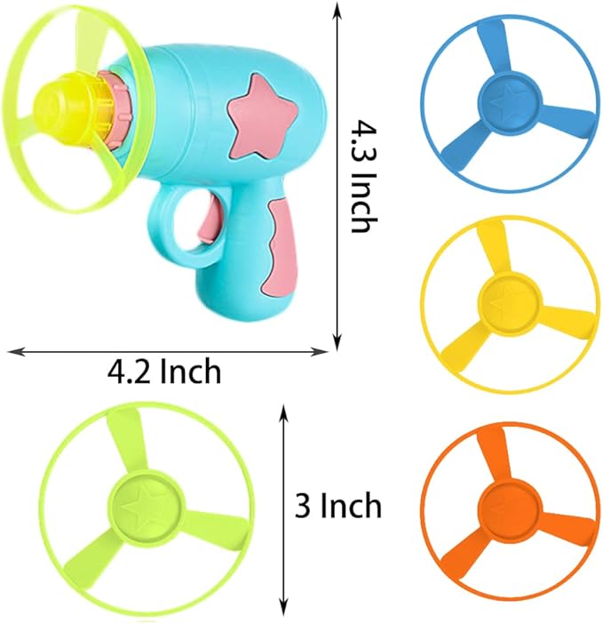 15 Pieces Cat Fetch Toy with Colorful Flying Propellers Set, Cat Playing Tracking Interactive Toys for Kitten Chasing Training Hunting