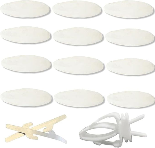 Jmxu's 3.5"-4" Cuttlebone for Birds Natural Cuddle Bone for Parakeets, Cuttlefish Bone for Sharp Beaks, Natural Birds Calcium for Parrot Cockatiels Budgie, 12Pcs