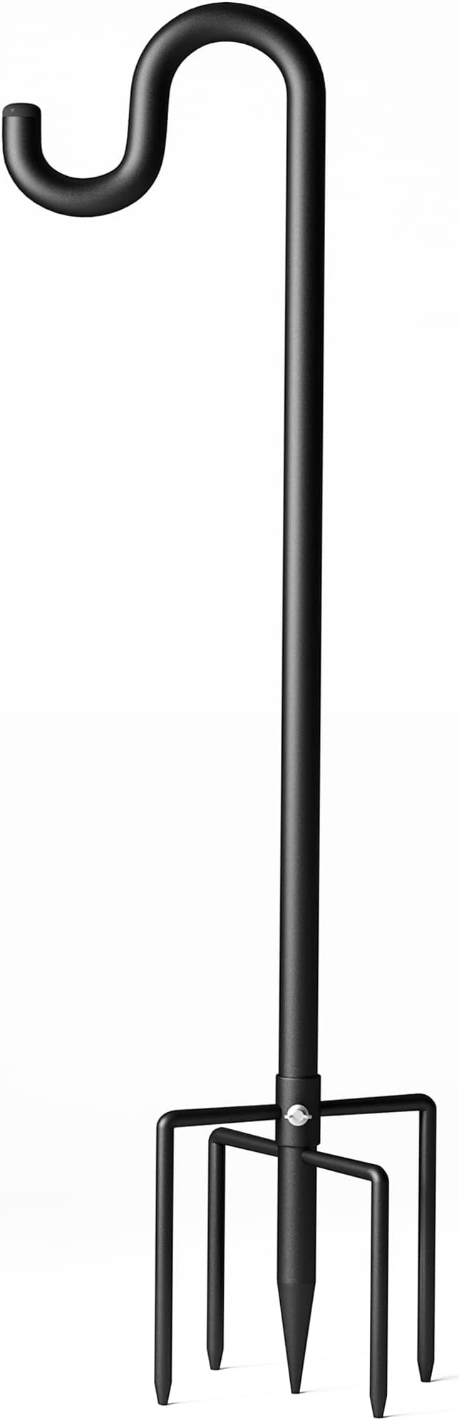 108" Shepherds Hooks for Outdoor, Extra Thick Bird Feeder Pole with 5 Prong Base, Adjustable Shepards Hook for Garden, Weddings, Hanging Plant