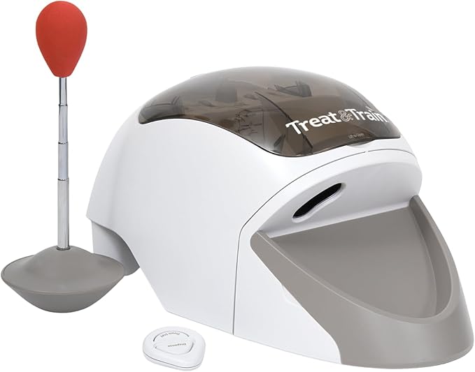 Treat&Train® - Remote Treat Dispensing Dog Training System, Positive Reinforcement, Calm Behavior, Distraction Avoidance (Treat&Train® Remote Dog Trainer with Carry Bag)