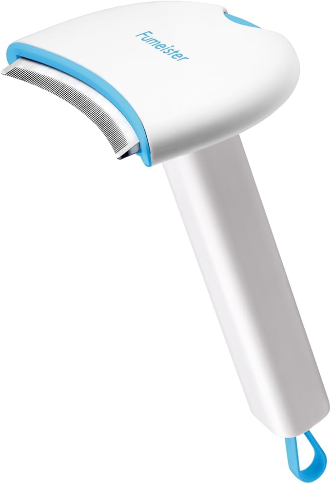 Pet Undercoat Deshedding Tool for Dogs - Wide Curved Undercoat Brush for Effortless Pet Deshedding, Loose Hair Remover for Dogs & Cats (Blue)