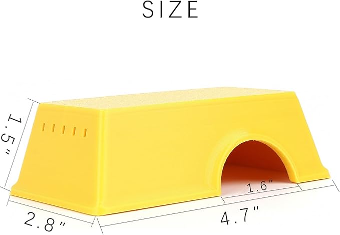 Snake Hide, Leopard Gecko Tank Accessories for Reptile Ball Python Crested Gecko Lizard Bearded Dragon - YellowHideS