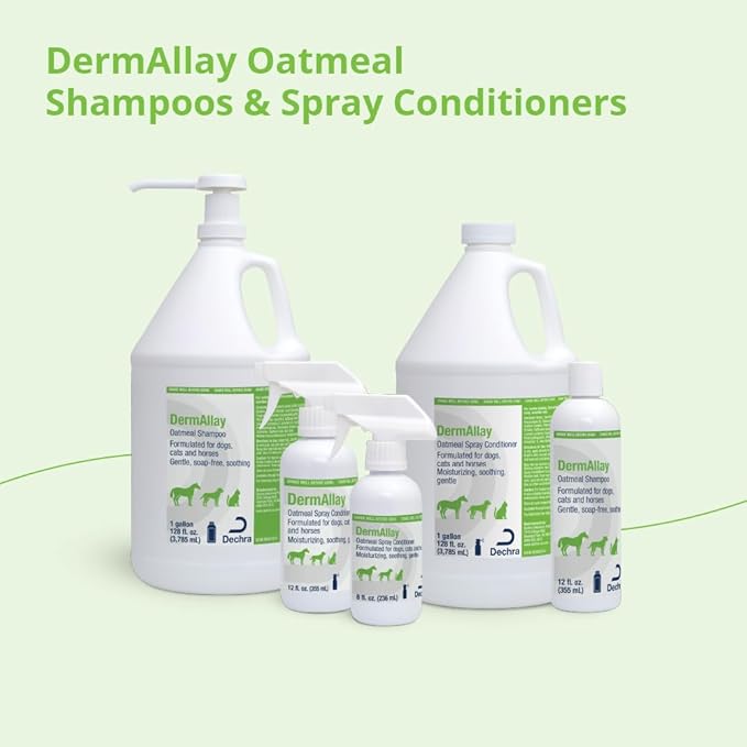 DermAllay Oatmeal Shampoo for Dogs, Cats and Horses, 1 Gallon