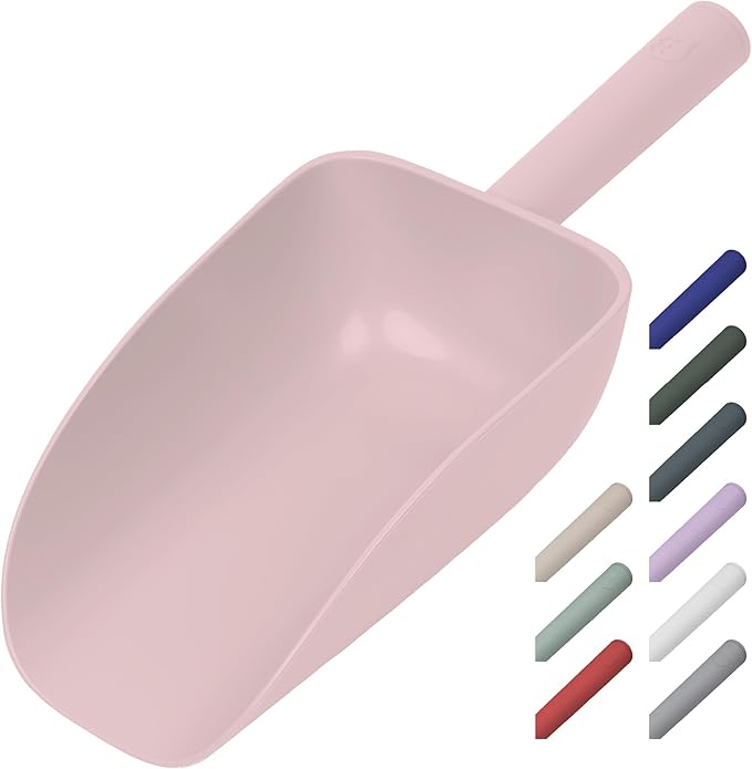 Extra Big Multipurpose Scoop– Solid Deep Scooper for Any Household – Disposing/Replacing Litter – Big Size Animal Pet Food Shovel – 44oz