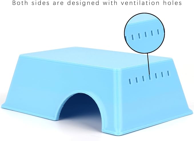 Snake Hide, Leopard Gecko Tank Accessories for Reptile Ball Python Crested Gecko Lizard Bearded Dragon - BlueHideL