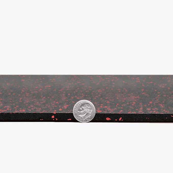 Flooring Inc's 1/4" Thick Tough Rubber Flooring Roll | Flexible Recycled Rubber Floor Mats for Home Gym | Heavy Duty Rubber Mat for Home Gyms, Sheds, Horse Stall Mat or Trailer