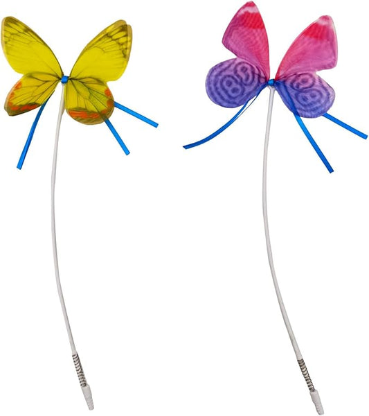 Cat Toy Replaceable Butterflies Toy Accessories, 2 Pcs