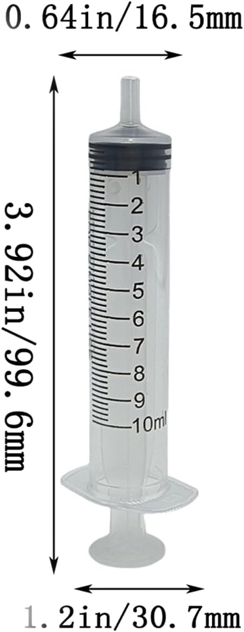 8Pcs Pet Bird Parrot Milk Syringe Set, Bird Hand Feeding Syringe with Soft Tubes for Pets - 10ml