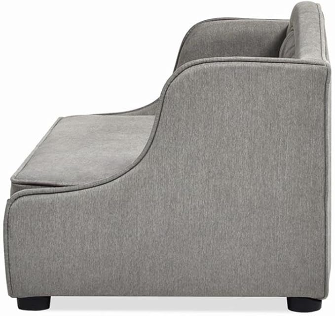 Pemberly Row 35" Tufted Wingback Pet Sofa Bed Medium Uptown Gray