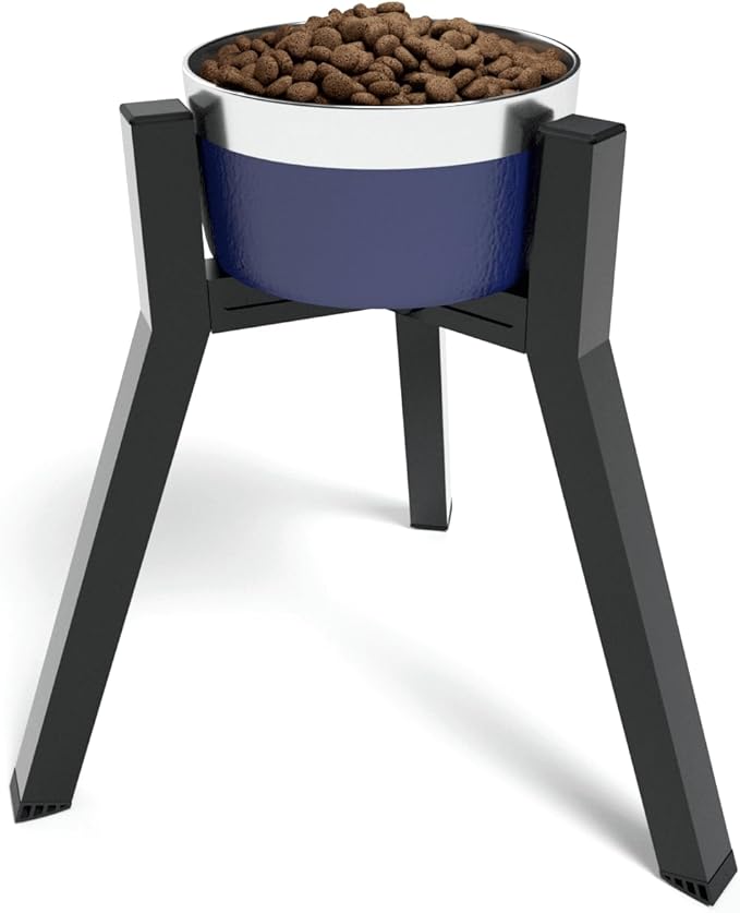 Elevated Dog Bowls for Large and Extra Large Dogs, Adjustable Width Dog Bowl Stand for 7-10.6" Wide Bowls, Food and Water Feeder, 13.7 in Tall Single Holder (Bowl Not Included)