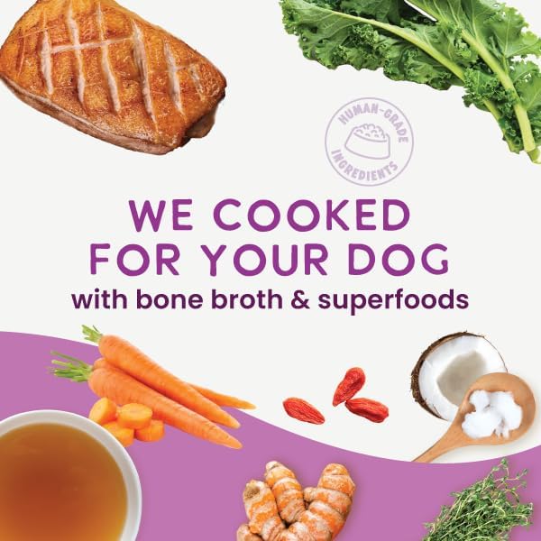 Health Extension Gently Cooked Grain-Free Duck & Kale Dog Food, Human-Grade & Shelf-Stable with Superfoods, Supports Digestion, Immunity, Skin & Coat, 3 oz Pouch (Pack of 20)