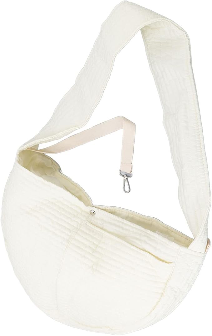 Small Dog Sling Carrier, Soft Portable Cat Carrier Bag with Widened Shoulder Strap, Dog Carrier Sling, Puppy Carrier Purse for Small Dogs Cats Outdoor Traveling (L)