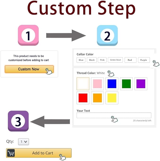 Personalized Nylon Cat Collar Breakaway with Bell - Custom Embroidered Text ID Collars with Pet Name and Phone Number